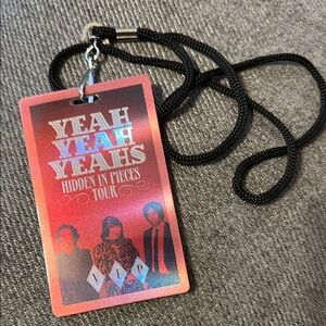 Yeah Yeah Yeahs VIP Tour Lanyard